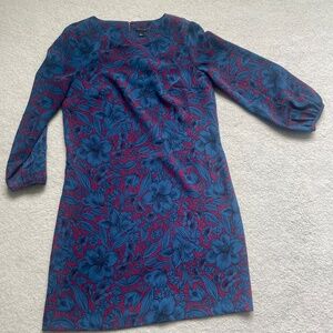 Floral Ann Taylor shift dress, size 2